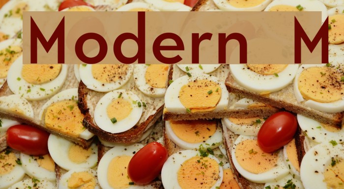 Modern M Font examples