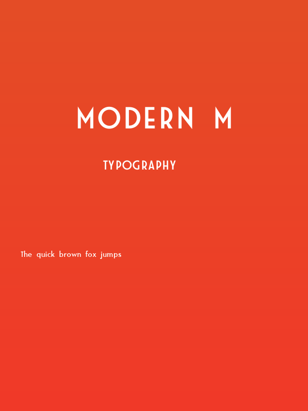 Modern M Poster