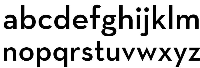 Modern M Font LOWERCASE