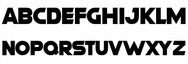 Modern Machine Schriftart Groß