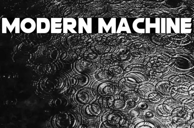 Modern Machine Font examples