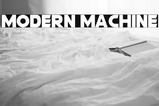 Modern Machine Font examples