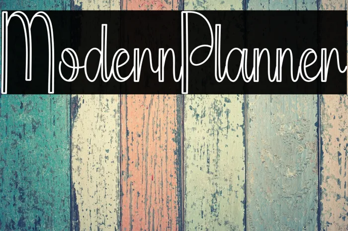 Modern Planner Example 1