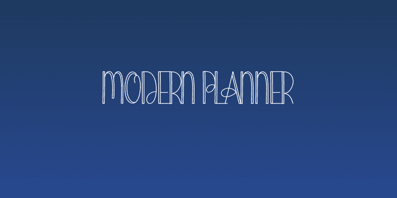 Modern Planner Social Header
