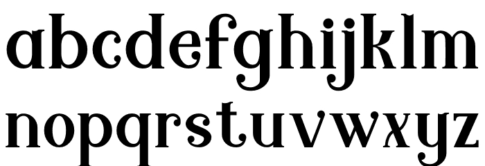 Modern Royale Font LOWERCASE
