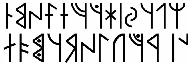 Modern Runic Polices MAJUSCULES