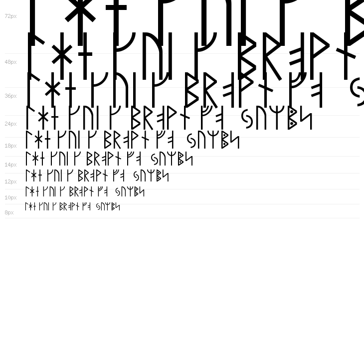 Modern Runic Waterfall