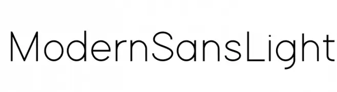 Modern Sans Light  Frei Schriftart Herunterladen