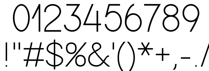 Modern Sans Light Font OTHER CHARS