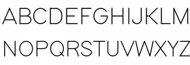 Modern Sans Light Caratteri MAIUSCOLE