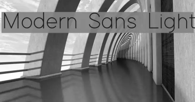Modern Sans Light Example 1