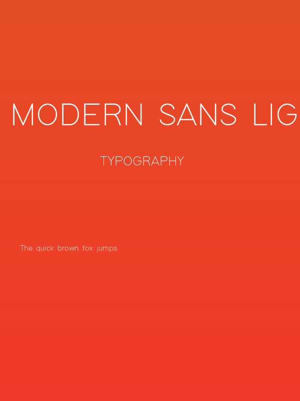 Modern Sans Light Poster