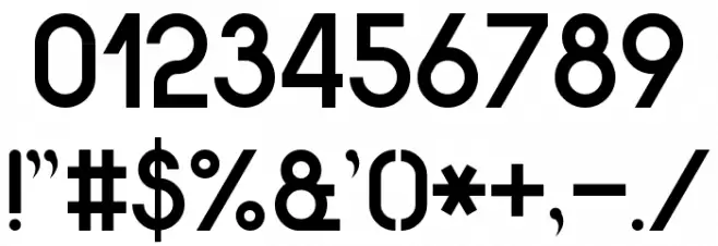 Modern Sans Serif 7 Font OTHER CHARS