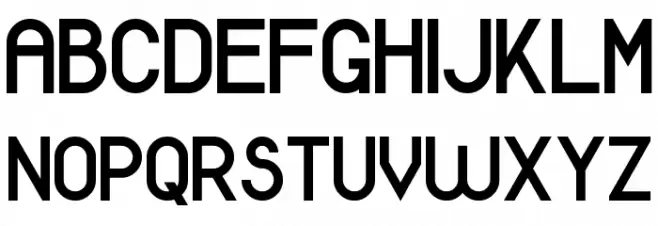 Modern Sans Serif 7 フォント 大文字