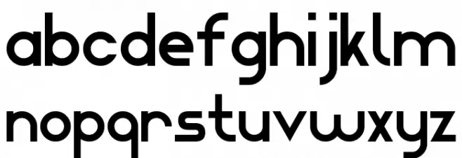 Modern Sans Serif 7 Fuentes MINÚSCULAS