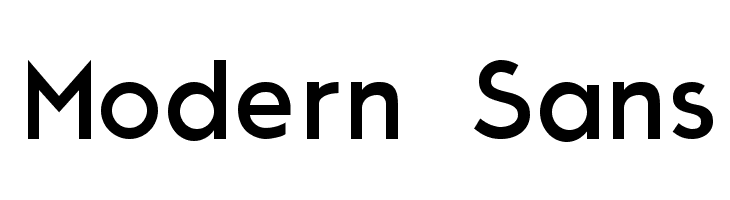 Modern Sans  免费字体下载