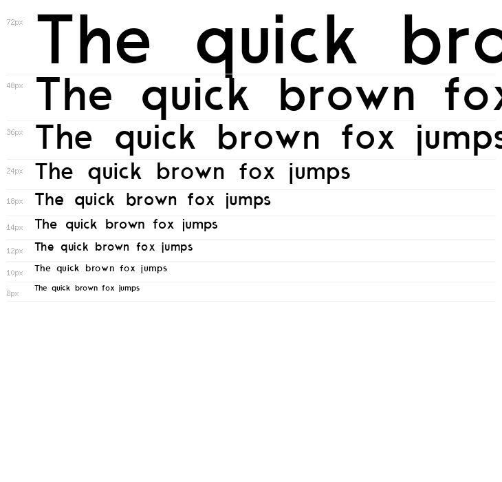 Modern Sans Waterfall