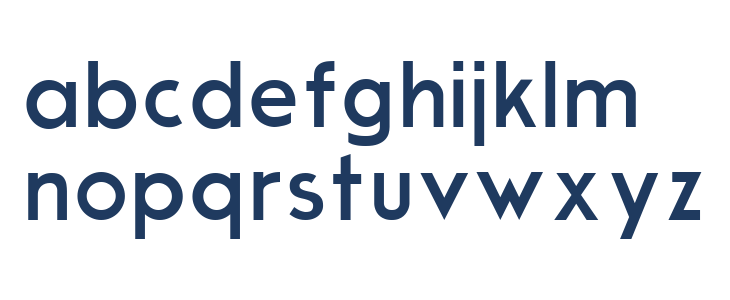 Modern Sans Lowercase