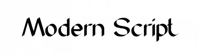 Modern Script  नि: शुल्क फ़ॉन्ट्स डाउनलोड