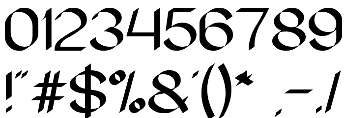 Modern Script Font Alte caractere