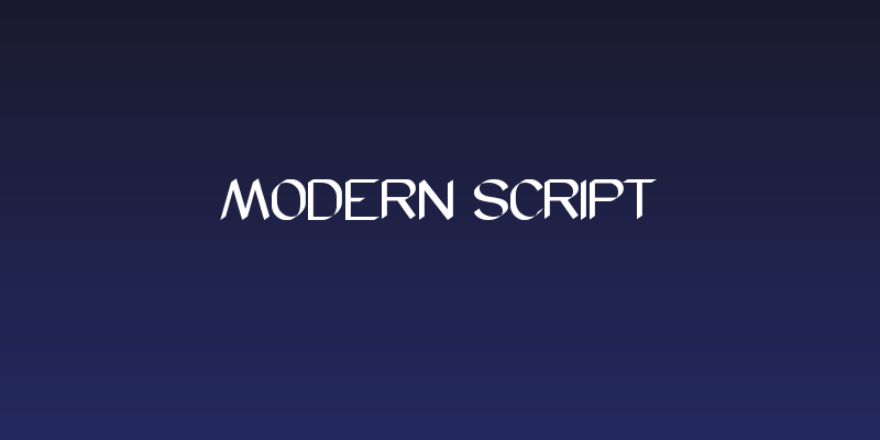Modern Script Social Header