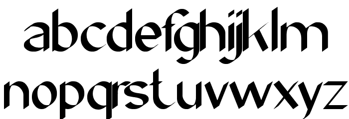 Modern Script Font Litere mici