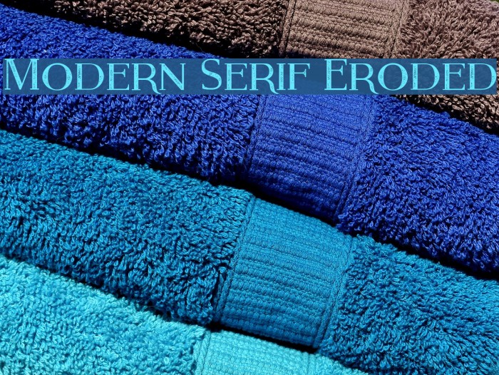 Modern Serif Eroded Font examples