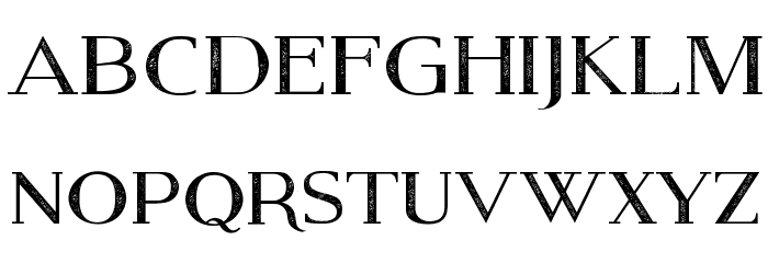 Modern Serif Eroded Font LOWERCASE