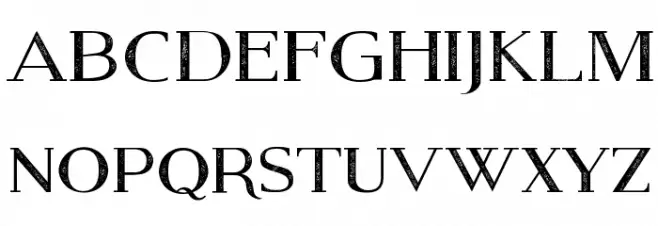 Modern Serif Eroded फ़ॉन्ट लोअरकेस
