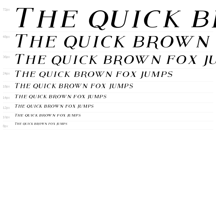 Modern Serif Italic Waterfall