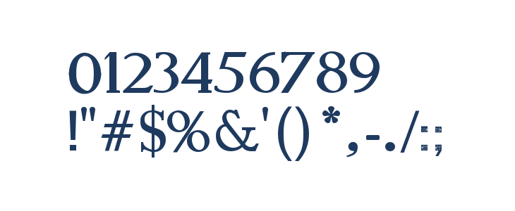 Modern Serif Other Characters