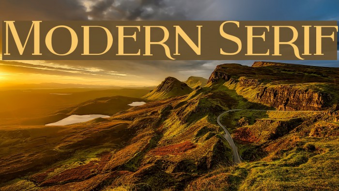 Modern Serif Example 2