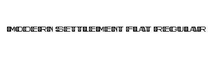 Modern Settlement Flat Regular  免费字体下载
