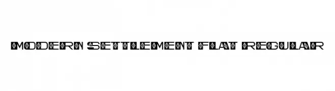 Modern Settlement Flat Regular  Fuentes Gratis Descargar