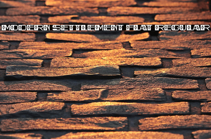 Modern Settlement Flat Regular Example 2