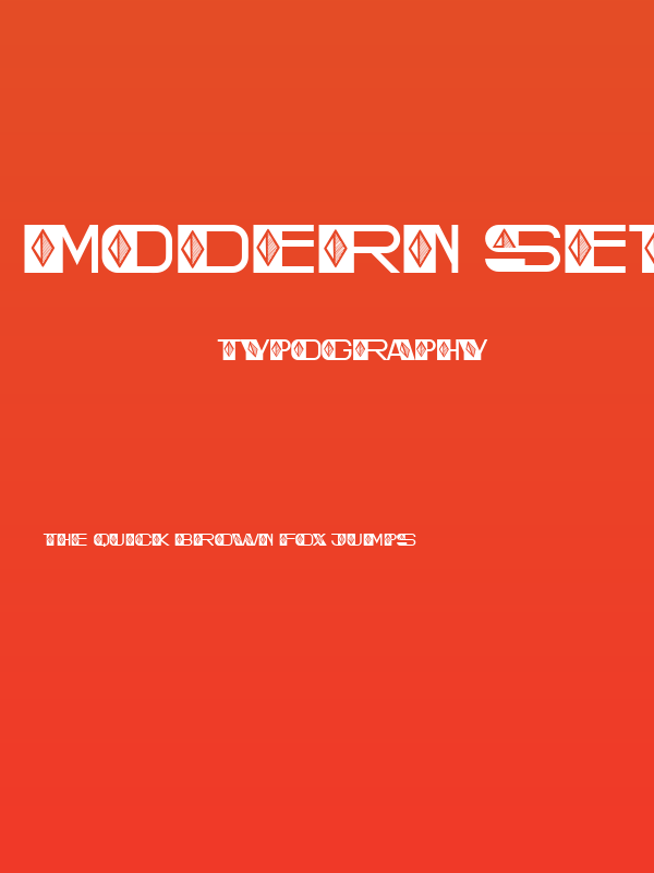 Modern Settlement Flat Regular Poster