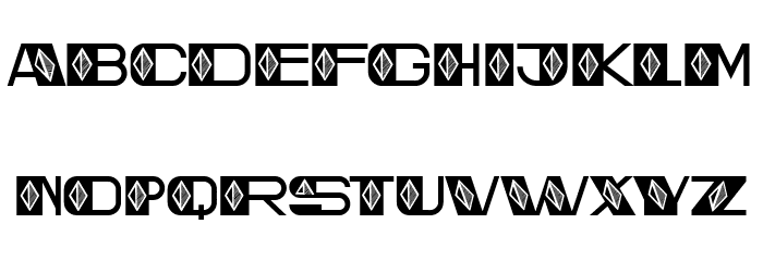 Modern Settlement Flat Regular Font LOWERCASE