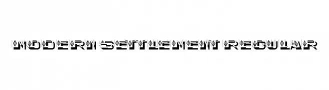 Modern Settlement Regular  font caratteri gratis