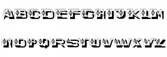 Modern Settlement Regular 字体 大写