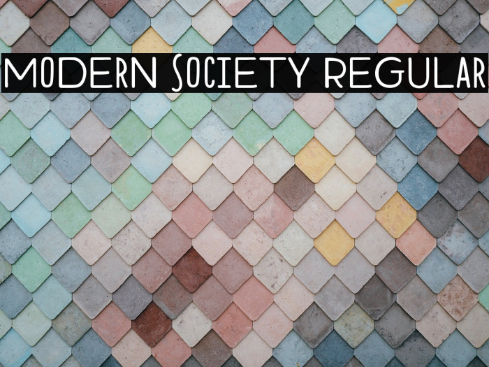 Modern Society Regular Example 1