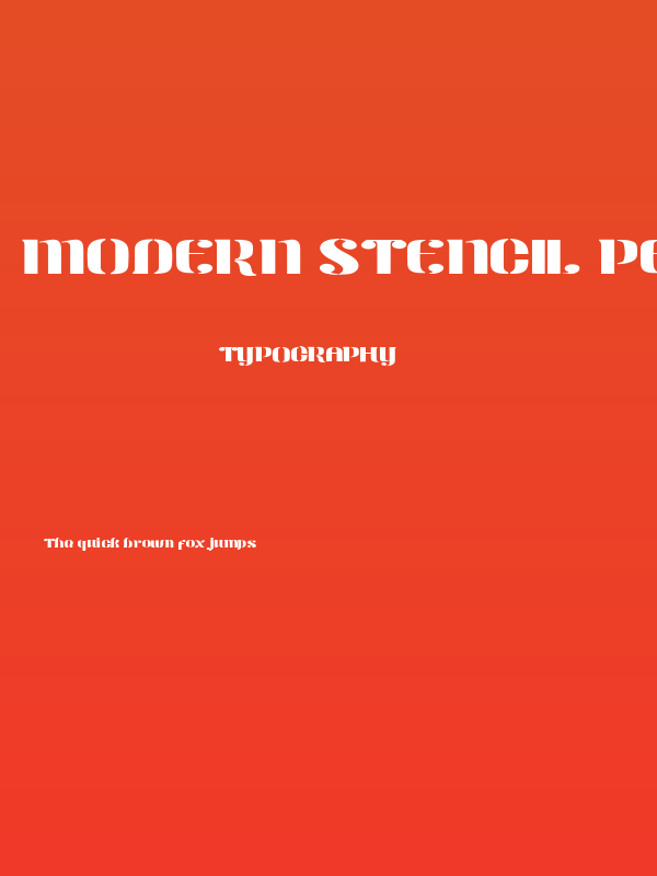 Modern Stencil Personal Use Poster