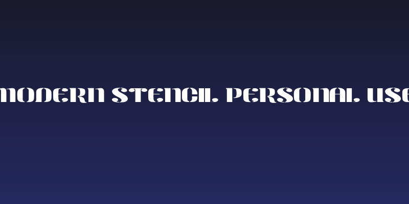 Modern Stencil Personal Use Social Header