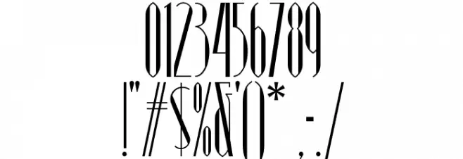 Modern Typography NF Шрифта ДРУГИЕ символов