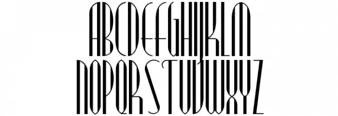 Modern Typography NF Fonte MAIÚSCULAS