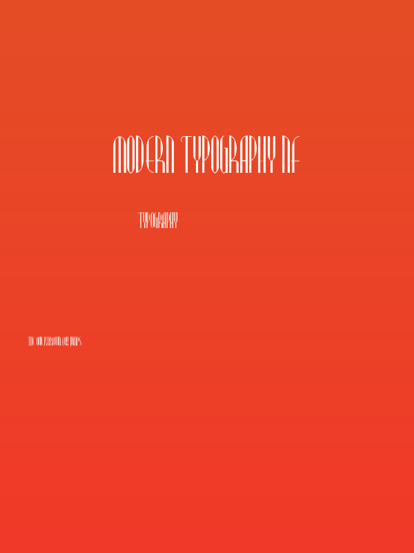 Modern Typography NF Poster