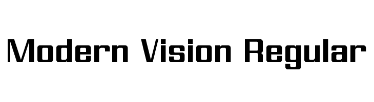 Modern Vision Regular  font caratteri gratis