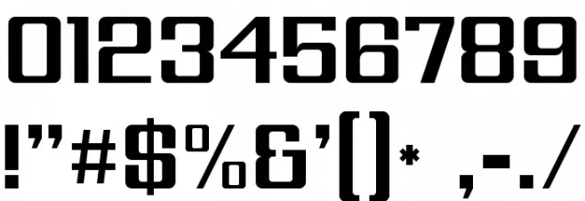 Modern Vision Regular フォント その他の文字