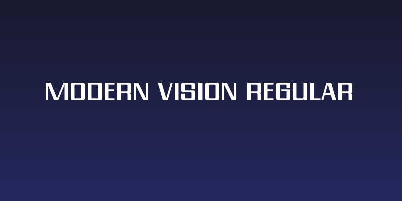 Modern Vision Regular Social Header