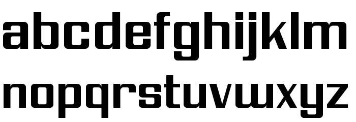 Modern Vision Regular Font LOWERCASE