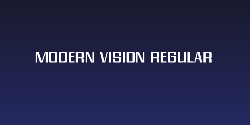 Modern Vision Regular Social Header